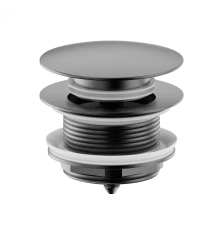 Донный клапан для ванны 1 1/2 WONZON & WOGHAND, Темный графит (WW-SS105-BGM)