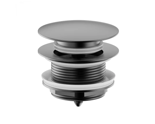 Донный клапан для ванны 1 1/2 WONZON & WOGHAND, Темный графит (WW-SS105-BGM)