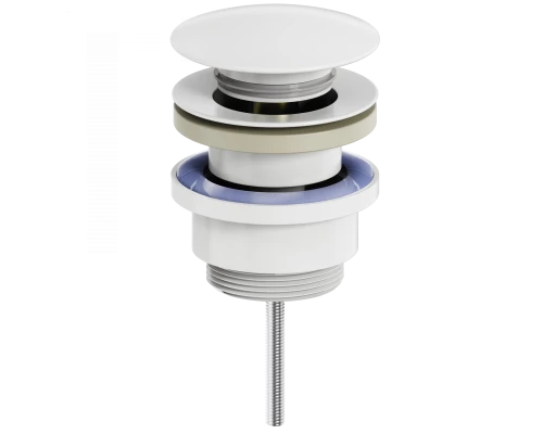 Донный клапан для раковины 1 1/4 WONZON & WOGHAND, Белый матовый (WW-88SS07-MW)