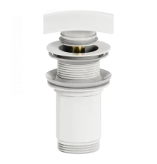 Донный клапан для раковины 1 1/4 WONZON & WOGHAND, Белый матовый (WW-88SS08-MW)