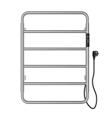 Полотенцесушитель электрический WONZON & WOGHAND WISMAR, Брашированный никель (WW-AL201-BR)