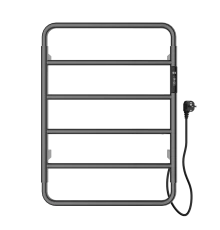 Полотенцесушитель электрический WONZON & WOGHAND WISMAR, Темный графит (WW-AL201-GM)