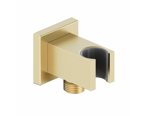 Шланговое подключение с держателем WONZON & WOGHAND, Брашированное золото (WW-HZ2312-BG)