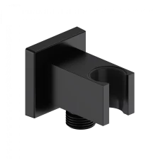 Шланговое подключение с держателем WONZON & WOGHAND, Черный матовый (WW-HZ2312-MB)