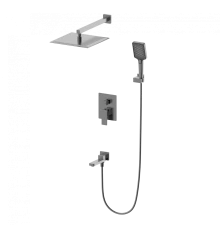 Душевая система встраиваемая WONZON & WOGHAND CUBE 2.0, Темный графит (WW-88939068-BGM)