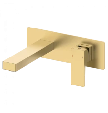 Смеситель для раковины встраиваемый WONZON & WOGHAND CUBE 2.0, Брашированное золото (WW-88869068-BG)