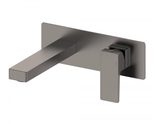 Смеситель для раковины встраиваемый WONZON & WOGHAND CUBE 2.0, Темный графит (WW-88869068-BGM)