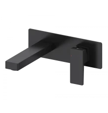 Смеситель для раковины встраиваемый WONZON & WOGHAND CUBE 2.0, Черный матовый (WW-88869068-MB)