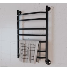 Полотенцесушитель водяной Элит Сталь Trapezoid T.W7050BL.M черно-матовый 700x500