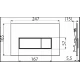 Кнопка смыва для унитаза AlcaPlast Thin THIN M572 пластик, цвет матовый хром
