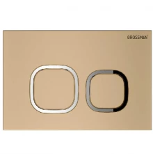 Кнопка смыва для унитаза Grossman Cosmo 700.K31.02.310.310 АБС-пластик, цвет матовое золото