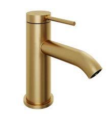 Смеситель для раковины Abelsberg Fluida ERF22001BG, королевское золото