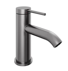 Смеситель для раковины Abelsberg Fluida ERF22001GM, космическая сталь