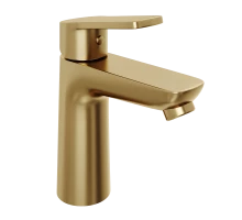 Смеситель для раковины Abelsberg Lineara UNF23508BG, королевское золото