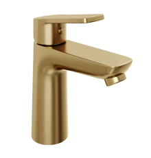 Смеситель для раковины Abelsberg Lineara UNF23508BG, королевское золото