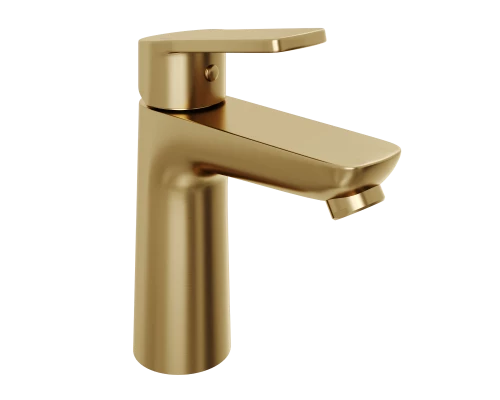 Смеситель д/раковины Abelsberg Lineara UNF23508BG, королевское золото