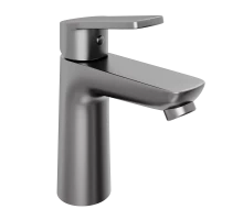 Смеситель для раковины Abelsberg Lineara UNF23508GM, космическая сталь