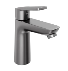 Смеситель для раковины Abelsberg Lineara UNF23508GM, космическая сталь