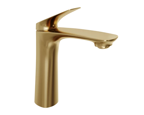 Смеситель д/раковины Abelsberg Perfecta INF60101BG, королевское золото