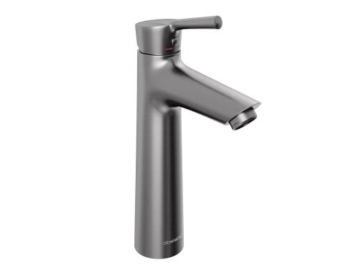 Смеситель д/раковины Abelsberg Solida AMF20090GM, космическая сталь