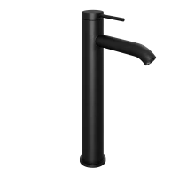 Смеситель для раковины Abelsberg Fluida ERF22003MB высокий, вулканический черный