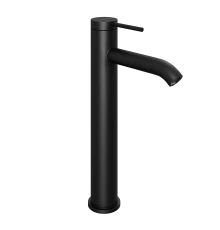 Смеситель для раковины Abelsberg Fluida ERF22003MB высокий, вулканический черный