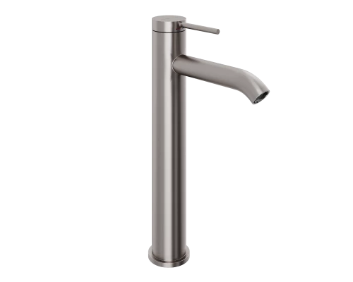 Смеситель д/раковины Abelsberg Fluida ERF22003BN высокий, титан