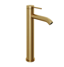 Смеситель для раковины Abelsberg Fluida ERF22003BG высокий, королевское золото