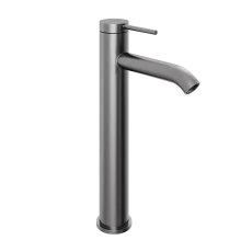 Смеситель для раковины Abelsberg Fluida ERF22003GM высокий, космическая сталь