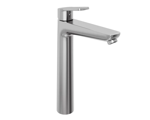 Смеситель д/раковины Abelsberg Lineara UNF23509CH высокий, глянцевый хром