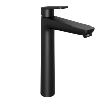 Смеситель для раковины Abelsberg Lineara UNF23509MB высокий, вулканический черный