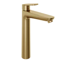 Смеситель для раковины Abelsberg Lineara UNF23509BG высокий, королевское золото