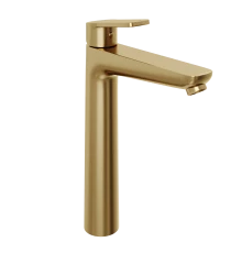 Смеситель для раковины Abelsberg Lineara UNF23509BG высокий, королевское золото