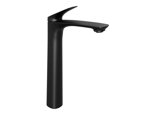 Смеситель д/раковины Abelsberg Perfecta INF60102MB высокий, вулканический черный