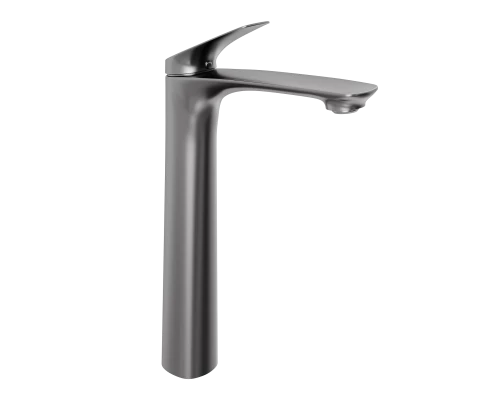 Смеситель д/раковины Abelsberg Perfecta INF60102GM высокий, космическая сталь