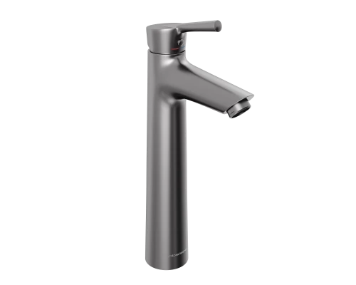 Смеситель д/раковины Abelsberg Solida AMF20091GM высокий, космическая сталь