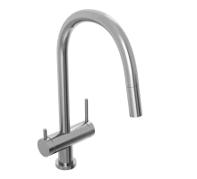 Смеситель для кухни Abelsberg Aera EMF71709CH c вытяжным изливом и возможностью подключения фильтра для воды, цвет глянцевый хром