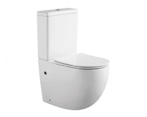 Унитаз Splendy Light напольный безободковый белый с сиденьем, LI10163FYWG