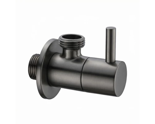 Вентиль запорный угловой Splendy, 1/2", оружейный металл брашированный, AA206NAPAB