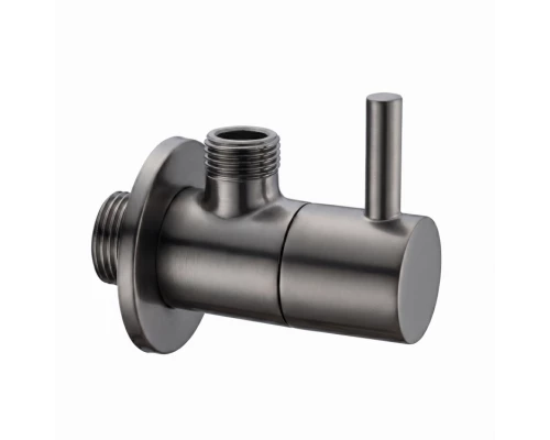 Вентиль запорный угловой Splendy, 3/8", оружейный металл брашированный, AA206NA8PAB
