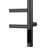 Полотенцесушитель электрический ES.M Bohemia Round RP-088050GM графит с полкой