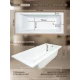Ванна из литьевого мрамора ES.M Modena-NA 170 х70 см  ESN8817002 white