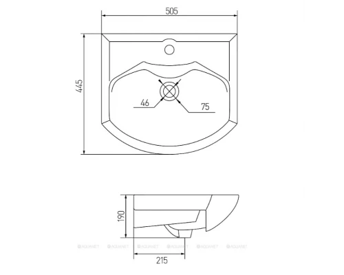 Раковина Aquaton Смайл 50 1.WH20.7.781