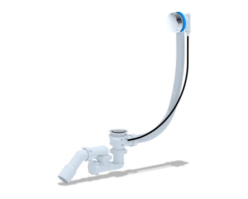 ANI Перелив полуавтомат с сифоном регулируемый, 520мм., ручка металл, труба 40*50мм., ANI PLAST