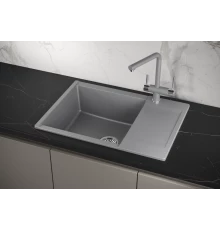 Кухонная мойка GRANULA (7003, АЛЮМИНИУМ)