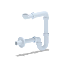 Сифон для умывальника 1 1/4 х 32 без выпуска  с прямой трубой 32*32мм, ANI PLAST