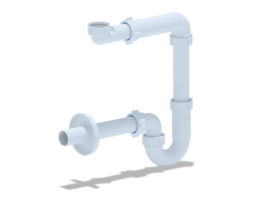 Сифон для умывальника 1 1/4 х 32 без выпуска  с прямой трубой 32*32мм, ANI PLAST