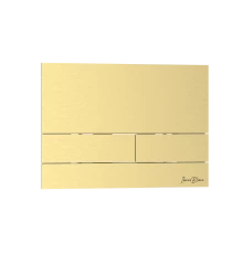 Кнопка смыва IBERICA BLANCA INOX-S нержавеющая сталь, золото матовое (IB.B016.03)