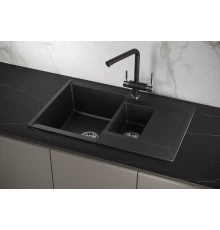 Кухонная мойка GRANULA (7808, ШВАРЦ)