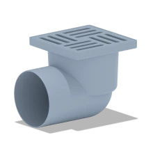 Трап гориз.вып.110 н/рег. cрешеткой из пластика 15х15, ANI PLAST